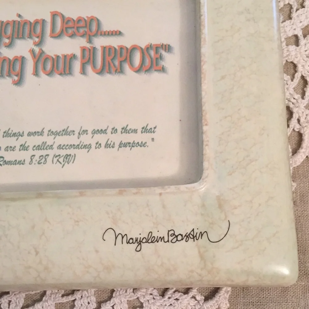 Marjolein Bastin Ceramic Photo Frame Hallmark New